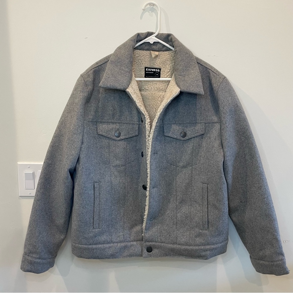 Express Gray Lightweight Jacket Size L - image 1